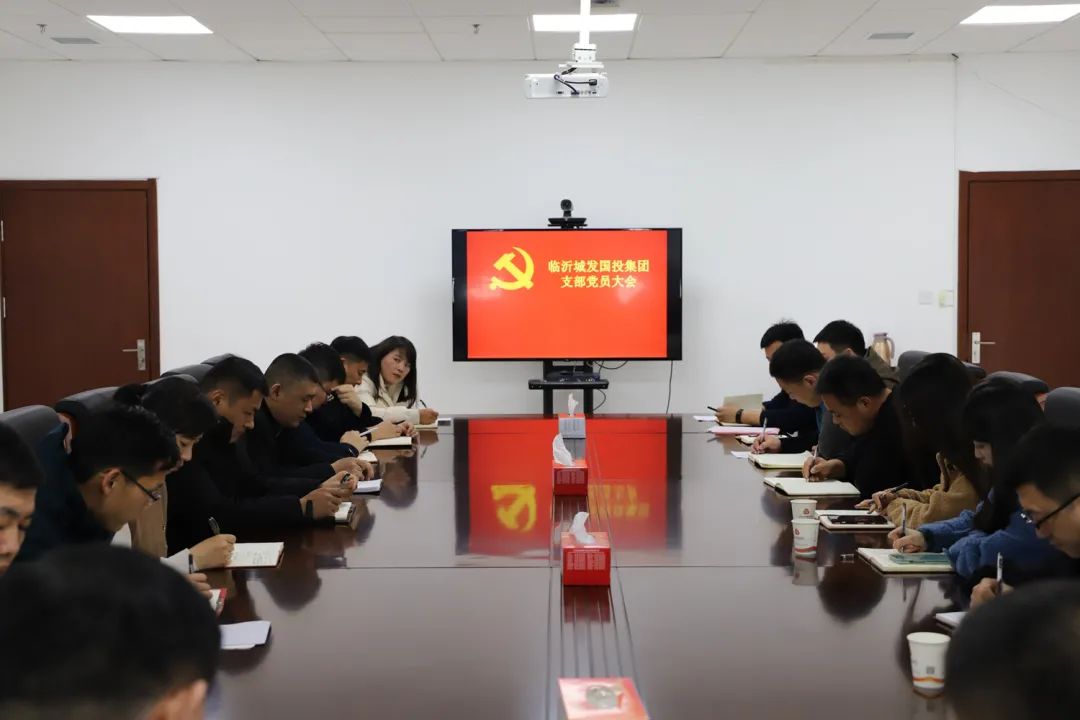 临沂城发国投集团党支部开展支部书记述职评议
